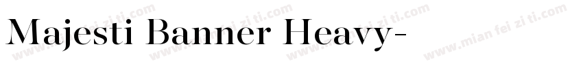 Majesti Banner Heavy字体转换